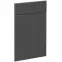Čelo skrinky Luxeo F16-D60S1-AX tenký rám dark grey