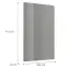 Čelo skrinky Luxeo F02-D60ZS-AX grey lak,2