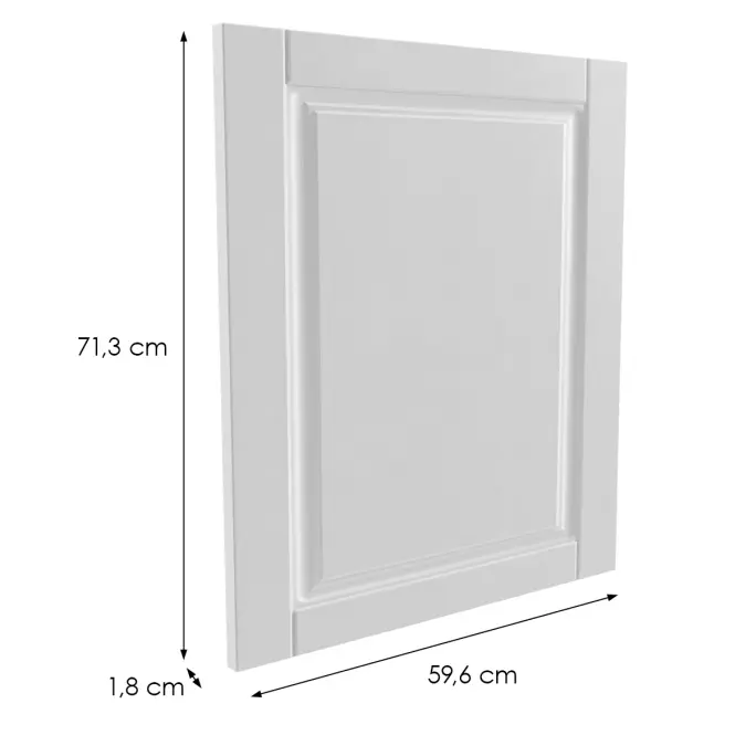 Čelo skrinky Luxeo F13-D60ZS-AX hampton white,2