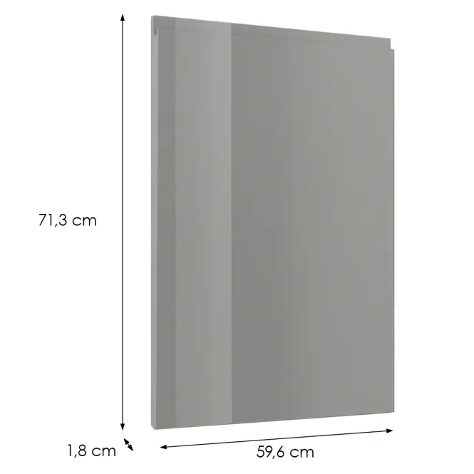 Čelo skrinky Luxeo F02-D60_ D60Z grey lak,2