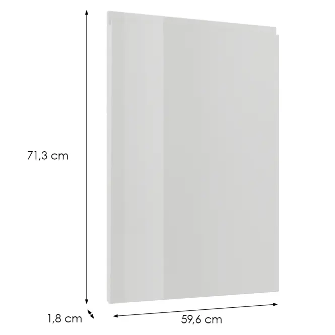 Čelo skrinky Luxeo F02-D60_ D60Z white lak,2