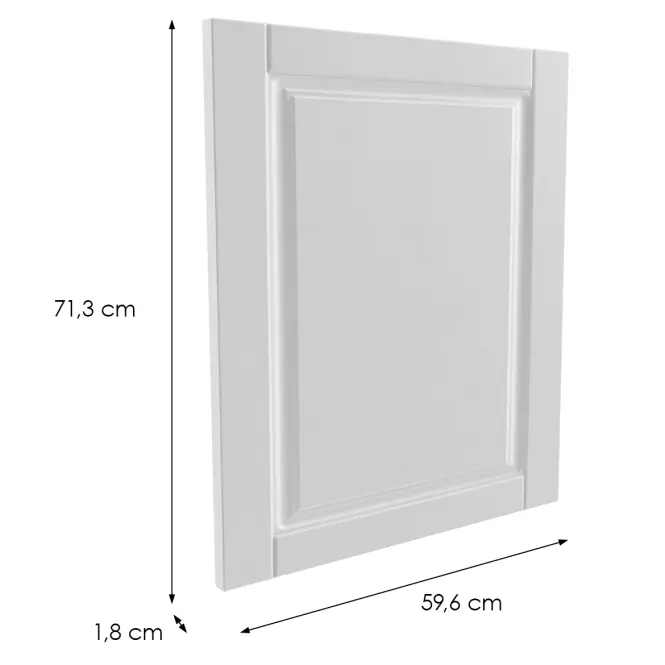 Čelo skrinky Luxeo F13-D60_ D60Z hampton white,2