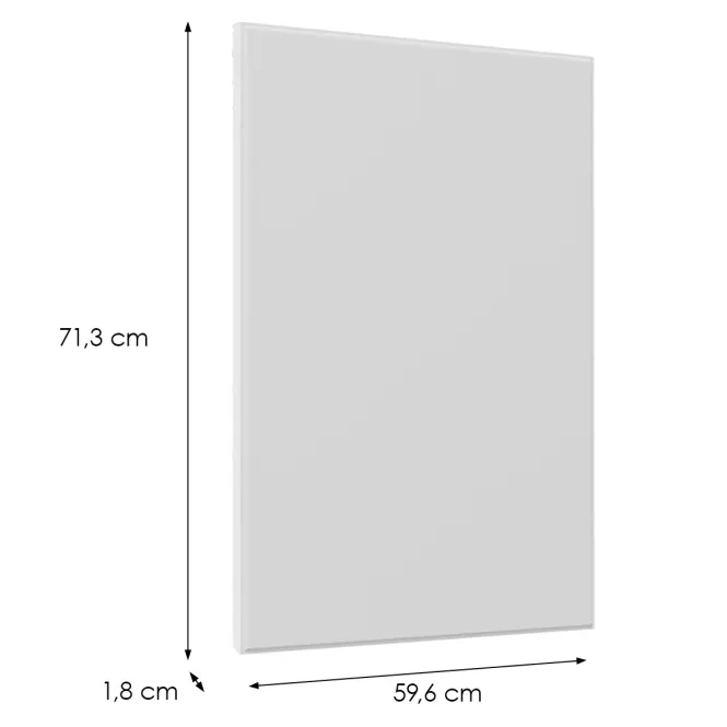 Čelo skrinky Luxeo F16-D60_ D60Z tenký rám white,2