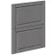 Čelo skrinky Luxeo F13-D60S2_D60S2+1_D60IN-AX hampton dark GR