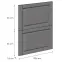 Čelo skrinky Luxeo F13-D60S2_D60S2+1_D60IN-AX hampton dark GR,2