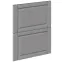 Čelo skrinky Luxeo F13-D60S2_D60S2+1_D60IN-AX hampton grey