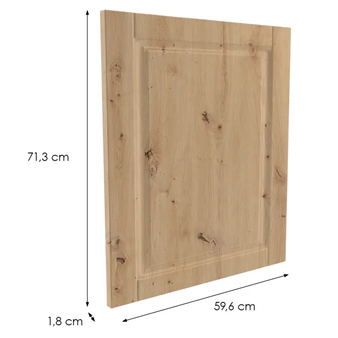 Čelo skrinky Luxeo F13-D60FZW hampton dub,2