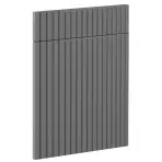 Čelo skrinky Luxeo F14-D60S1-AX ryfla dark grey