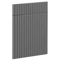 Čelo skrinky Luxeo F14-D60S1-AX ryfla dark grey