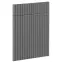Čelo skrinky Luxeo F14-D60S1-AX ryfla dark grey