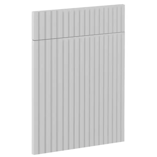 Čelo skrinky Luxeo F14-D60S1-AX ryfla white