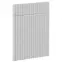 Čelo skrinky Luxeo F14-D60S1-AX ryfla white