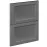 Čelo skrinky Luxeo F15-D60S2_D60S2+1_D60IN-AX rám dark grey