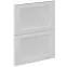 Čelo skrinky Luxeo F15-D60S2_D60S2+1_D60IN-AX rám white