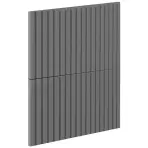 Čelo skrinky Luxeo F14-D60S2_D60S2+1_D60IN-AX ryfla dark grey