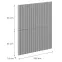Čelo skrinky Luxeo F14-D60S2_D60S2+1_D60IN-AX ryfla grey,2