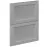 Čelo skrinky Luxeo F15-D60S2_D60S2+1_D60IN-AX rám grey
