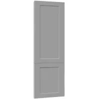 Čelo skrinky Luxeo F15-D60ZL_D60R  rám grey