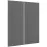Čelo skrinky Luxeo F14-D80_D80Z ryfla dark grey