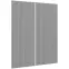 Čelo skrinky Luxeo F14-D80_D80Z ryfla grey