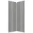 Čelo skrinky Luxeo F02-D90N grey lak
