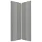 Čelo skrinky Luxeo F02-D90N grey lak