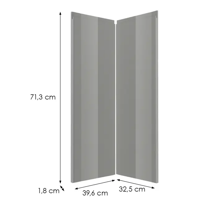 Čelo skrinky Luxeo F02-D90N grey lak