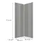 Čelo skrinky Luxeo F02-D90N grey lak,2