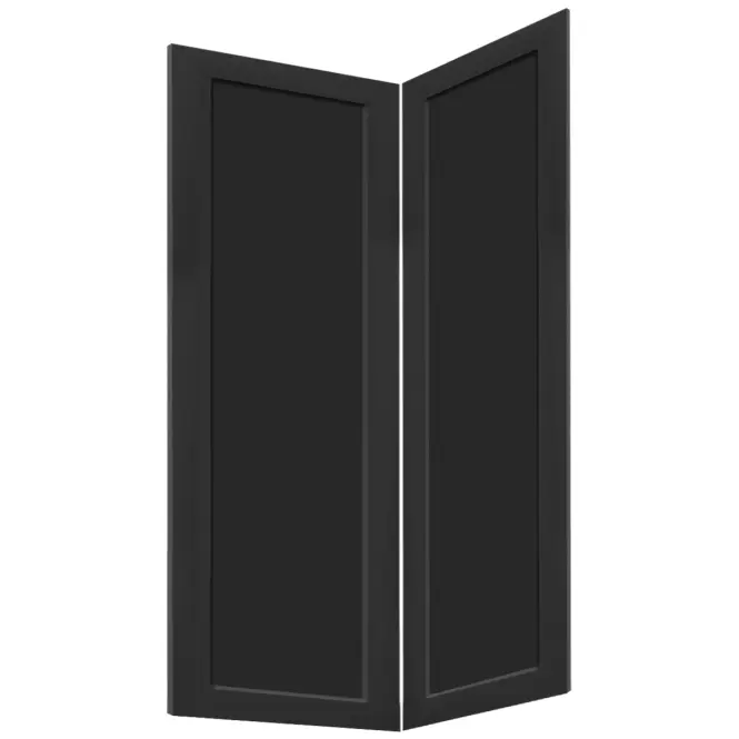 Čelo skrinky Luxeo F15-D90N rám black