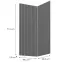 Čelo skrinky Luxeo F14-D90N ryfla dark grey,2