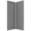 Čelo skrinky Luxeo F13-D90N hampton grey