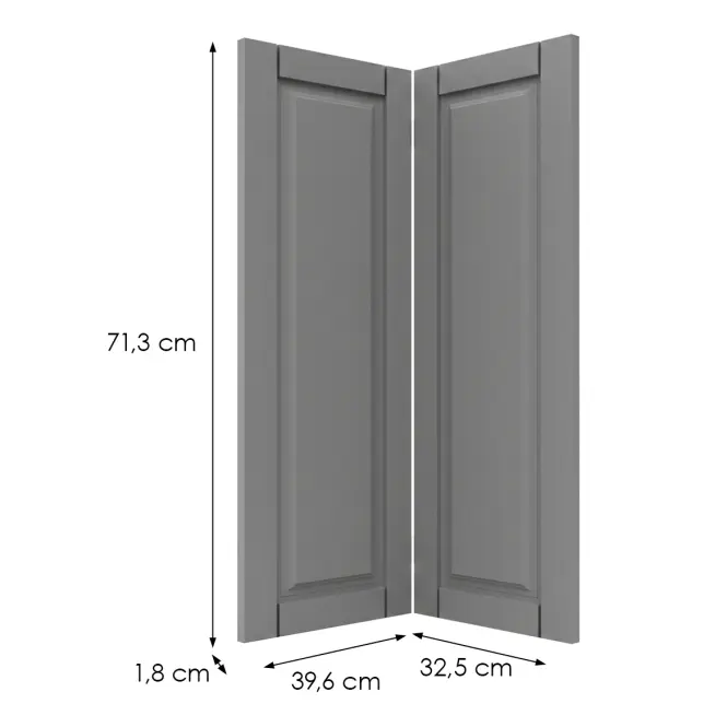 Čelo skrinky Luxeo F13-D90N hampton grey,2