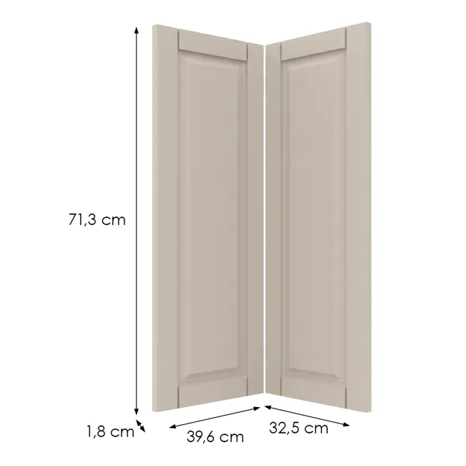 Čelo skrinky Luxeo F13-D90N hampton kašmír,2