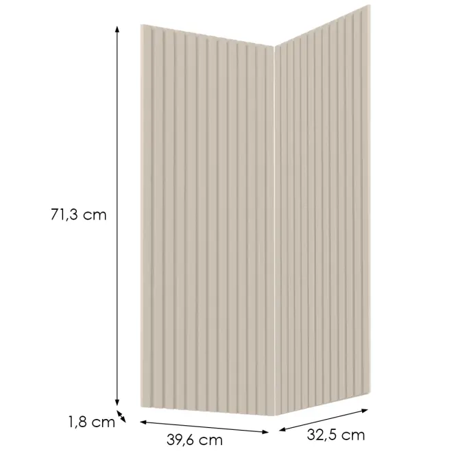 Čelo skrinky Luxeo F14-D90N ryfla kašmír