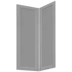 Čelo skrinky Luxeo F15-D90N rám grey