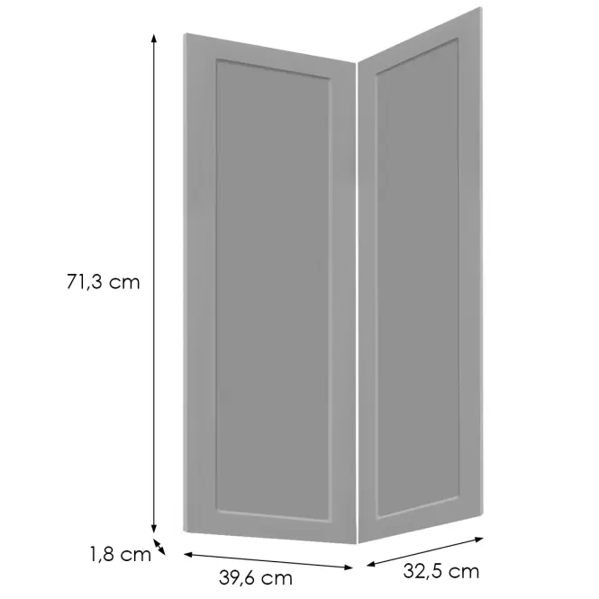 Čelo skrinky Luxeo F15-D90N rám grey