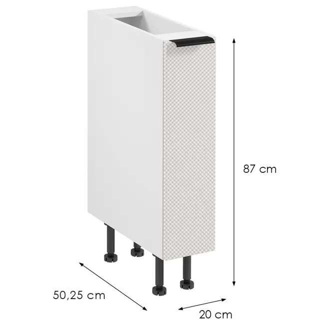 Korpus Luxeo K04-D20C biely,2
