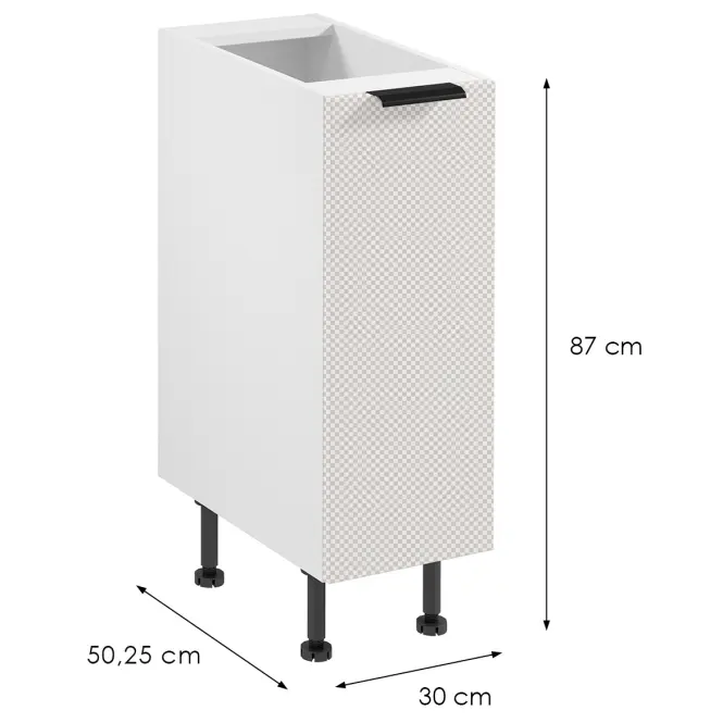 Korpus Luxeo K04-D30 biely,2
