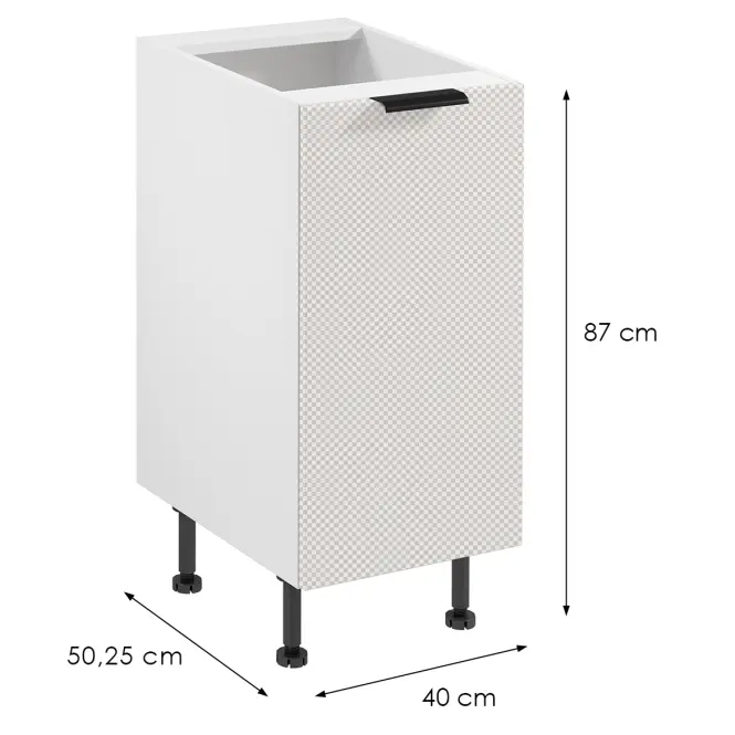Korpus Luxeo K04-D40 biely,2