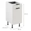 Korpus Luxeo K04-D40S1-AX biely,2