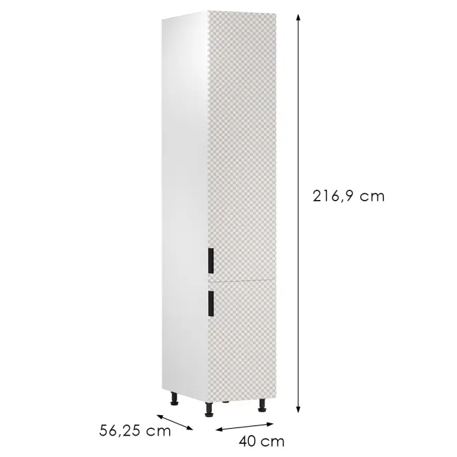Korpus Luxeo K04-D40SP biely,2