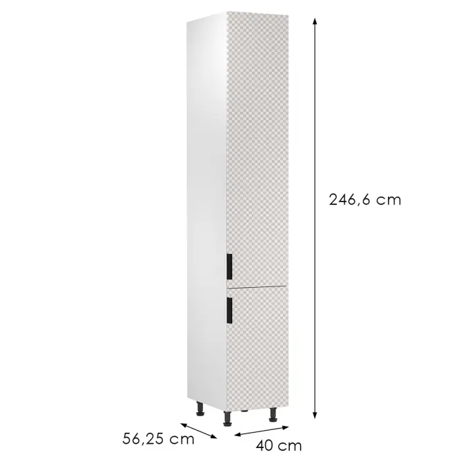 Korpus Luxeo K04-D40SPWN biely,2