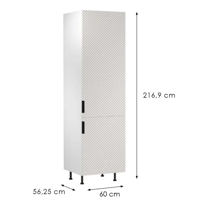 Korpus Luxeo K04-D60R biely,2
