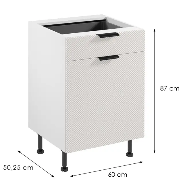 Korpus Luxeo K04-D60S1-AX biely,2