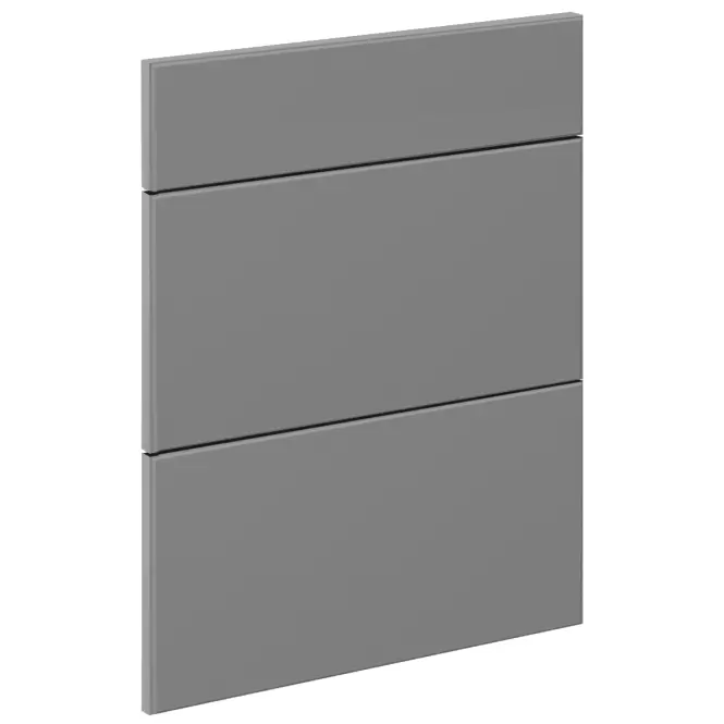 Čelo skrinky Luxeo F16-D60S3-AX tenký rám grey