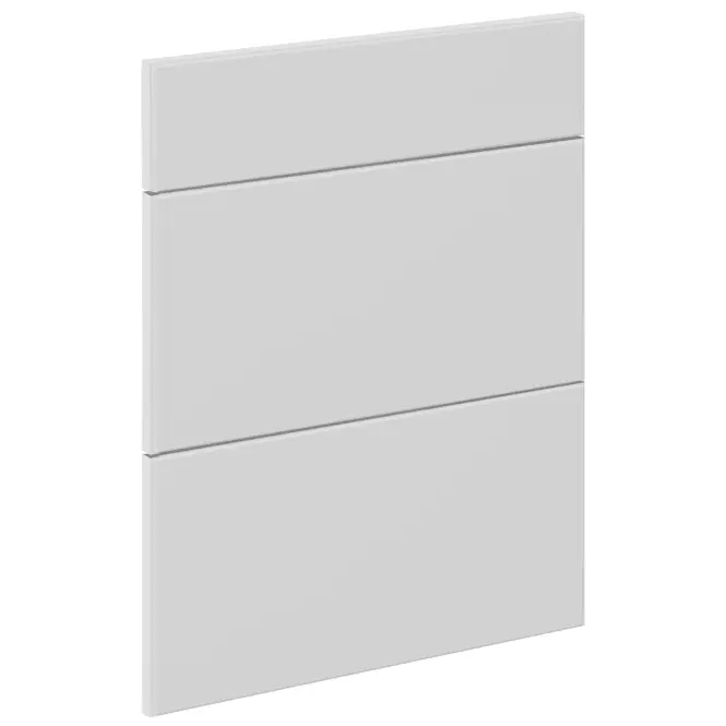 Čelo skrinky Luxeo F16-D60S3-AX tenký rám white