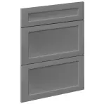 Čelo skrinky Luxeo F15-D60S3-AX rám dark grey