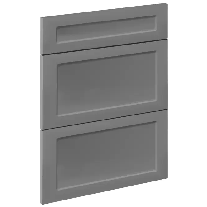 Čelo skrinky Luxeo F15-D60S3-AX rám dark grey