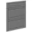 Čelo skrinky Luxeo F13-D60S3-AX hampton dark grey