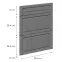Čelo skrinky Luxeo F13-D60S3-AX hampton dark grey,2